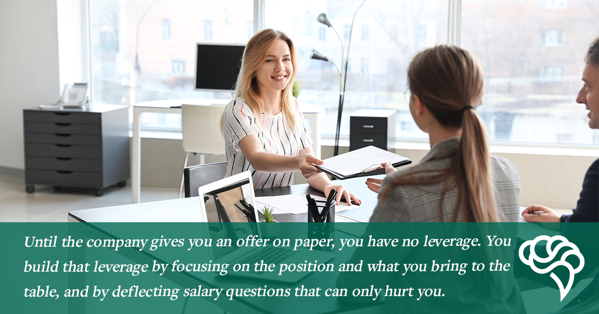 How To Masterfully Deflect Salary Questions During Your Next Interview